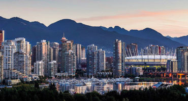 Vancouver skyline at Sunrise