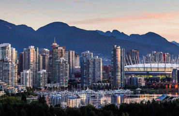 Vancouver skyline at Sunrise