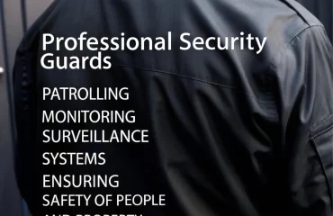 A professional security guard patrolling a property, ensuring the safety of people and assets using advanced surveillance systems in Vancouver, BC.